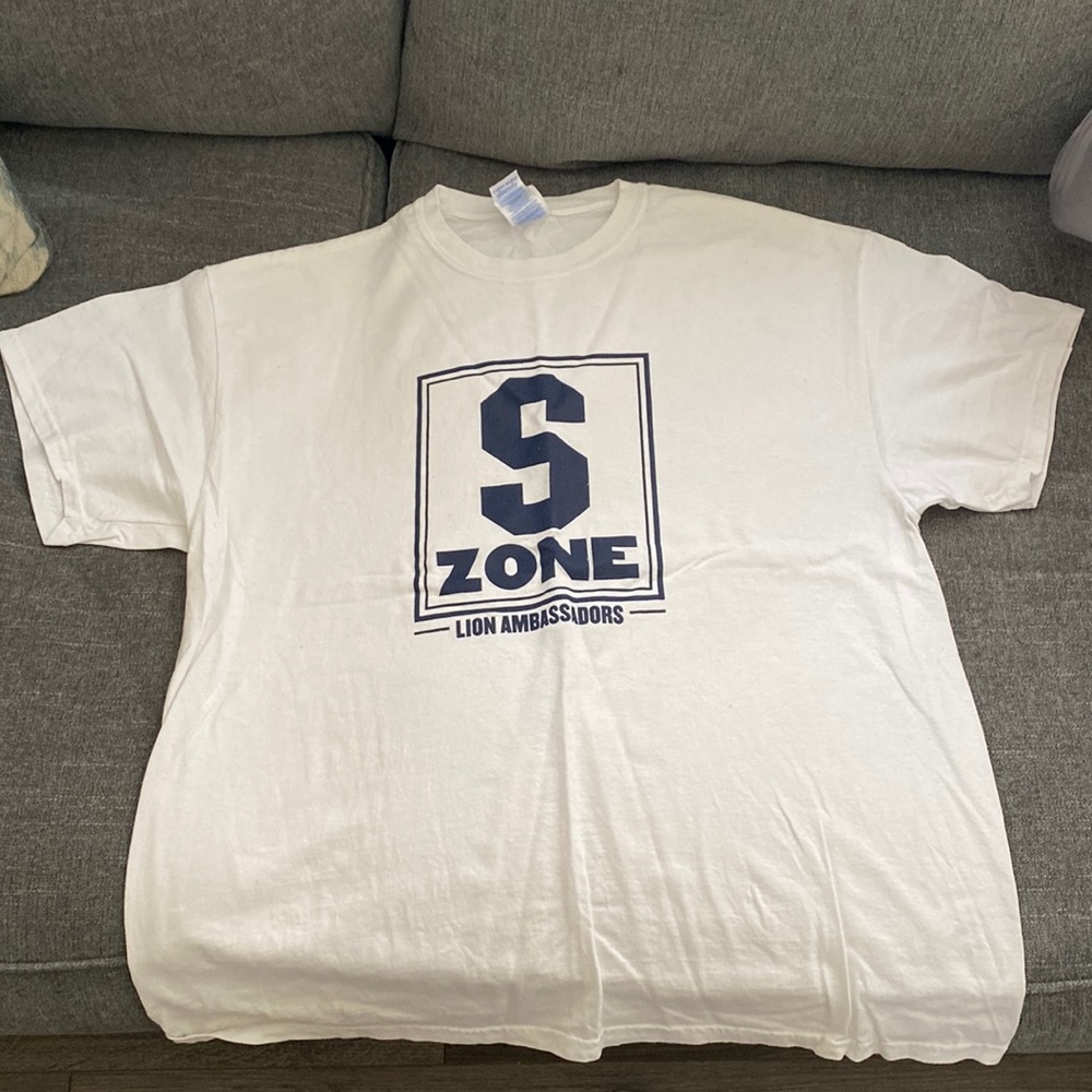 Mens XL PSU S ZONE lion ambassadors white t shirt
